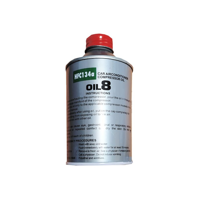 روغن کمپرسور مدل nd oil8 r134a حجم 250 میلی لیتر